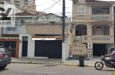 Terreno à venda, 460 m² por r$ 3.100.000 - gonzaga - santos/sp