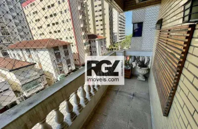 Apartamento com 3 dormitórios à venda, 277 m² por r$ 1.800.000,00 - aparecida - santos/sp