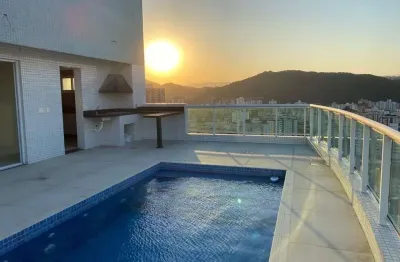 Cobertura com 4 dormitórios à venda, 289 m² por r$ 4.000.000,00 - gonzaga - santos/sp