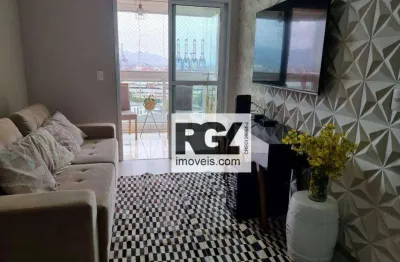Apartamento com 2 dormitórios para alugar, 64 m² por r$ 4.900,00/mês - aparecida - santos/sp