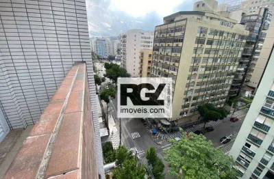 Apartamento com 1 dm² por r$ 3.300/mês - gonzaga - santos/sp