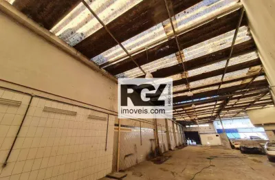 Galpão para alugar, 330 m² por r$ 12.500,00/mês - centro - santos/sp