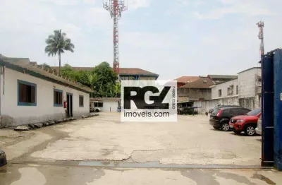 Área para alugar, 1250 m² por r$ 32.300,00/mês - macuco - santos/sp