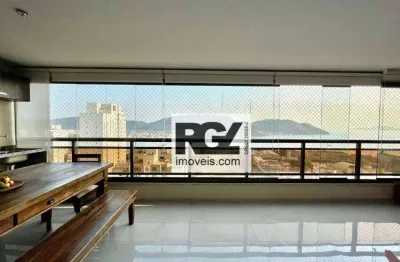 Apartamento com 3 dormitórios à venda, 132 m² por r$ 1.690.000,00 - ponta da praia - santos/sp