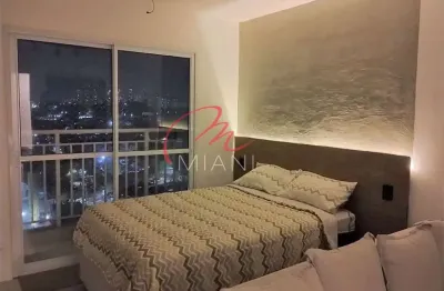 Studio para locação mobiliado com sacada | em condomínio | com lazer completo - a poucos minutos do