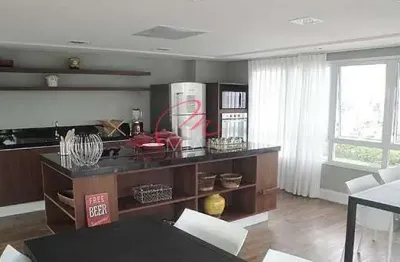 Apartamento para locação com 44m², 1 quarto, 1 vaga de garagem e condomínio completo no brooklin pa
