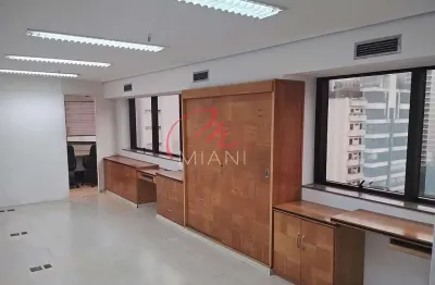 Sala comercial para venda e locação com 48m², 2 salas, 2 banheiros, ar-condicionado no itaim bibi –