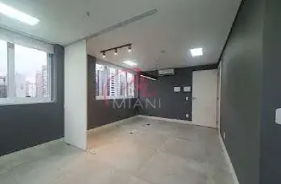 Sala comercial para locação na cidade monções com 36m², 2 banheiros e 1 vaga de garagem - 800 metro