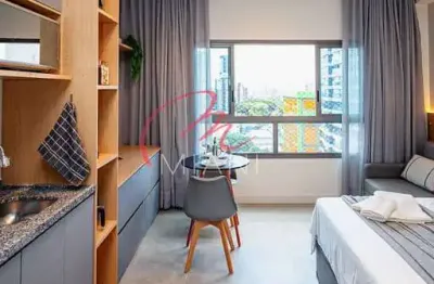 Apartamento à venda no brooklin paulista com 29m² e 1 banheiro -  próximo ao aeroporto de congonhas