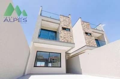 Sobrado com terraço à venda, 150 m² por r$ 899.000 - xaxim - curitiba/pr