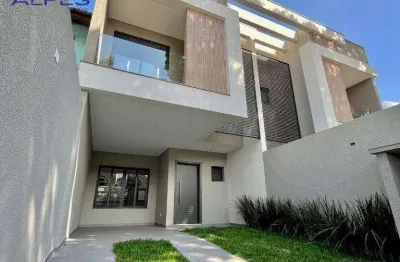 Sobrado com 3 dormitórios à venda, 158 m² por r$ 1.352.000,00 - água verde - curitiba/pr