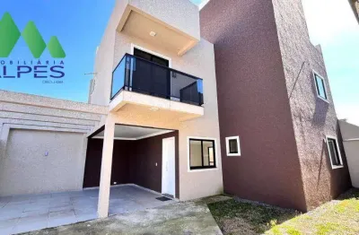 Sobrado com 3 dormitórios à venda, 138 m² por r$ 770.000,00 - xaxim - curitiba/pr
