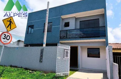 Sobrado com 2 dormitórios à venda, 63 m² por r$ 380.000,00 - sítio cercado - curitiba/pr