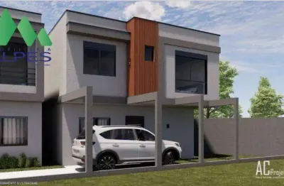 Sobrado com 3 dormitórios à venda, 106 m² por R$ 750.000,00 - Uberaba - Curitiba/PR