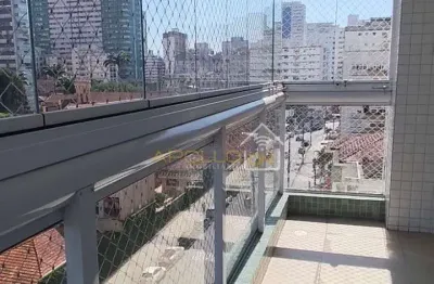 Apartamento com 2 quartos para alugar no Boqueirão, Santos 