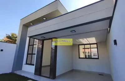 Casa nova terrea à venda , fino acabamento , 3 dormitorios 1 suite, area gourmet , 2 vagas , jardim