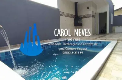 Casa 3 dormitórios suíte lado praia piscina financiamento bancário itanhaém