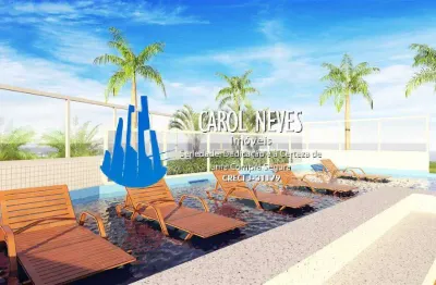 Apartamento novo 2 dormitórios suíte lado praia vila atlântica mongaguá