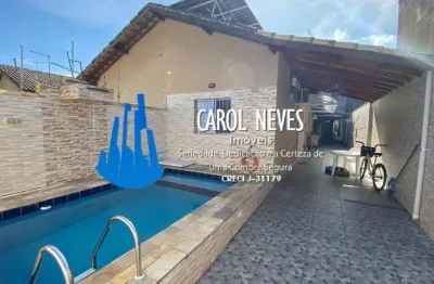 Casa 2 dormitórios lado pista balneário nova itanhaém à vista itanhaém