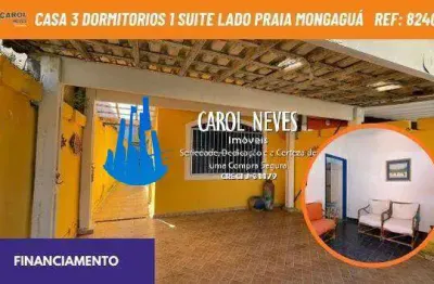 Casa 2 dormitórios 1 suíte lado praia financiamento bancário praia grande