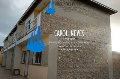 Sobrado condominio fechado 2 dormitorios lado pista financiamento mongagua