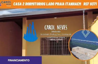 Casa nova 2 dormitórios 1 suíte lado praia financiamento bancário itanhaém