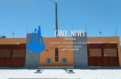 Casa nova 2 dormitórios 1 suíte lado praia financiamento bancário itanhaém