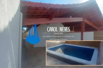Casa nova 2 dormitórios 1 suíte lado praia financiamento bancário mongaguá