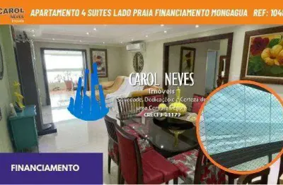 Apartamento alto padrão 4 suítes financiamento bancário centro mongaguá