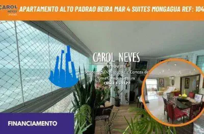 Apartamento alto padrao beira mar 4 suites financiamento mongagua