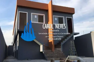 Casa sobreposta nova 2 dormitórios suíte financiamento bancário itanhaém