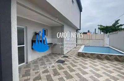 Casa nova 2 dormitorios 1 suite lado praia financiamento bancario itanhaem