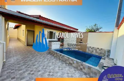 Casa nova 3 dormitórios 1 suíte financiamento bancário vera cruz mongaguá