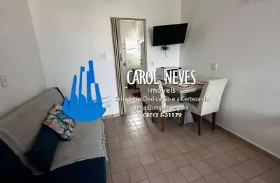 Kitnet 1 dormitorio lado praia financiamento guilhermina praia grande