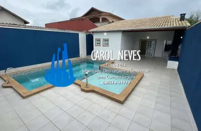 Casa 3 dormitorios 3 suites piscina lado praia financiamento itanhaem
