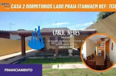 Casa 2 dormitorios financiamento lado praia santa terezinha itanhaem