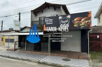 Sobrado 2 dormitorios loja comercial lado pista vera cruz mongagua
