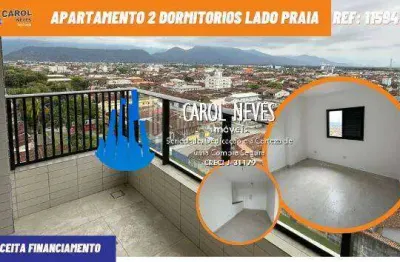 Apartamento 2 dormitorios lado praia financiamento bancario mongagua