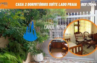 Casa 2 dormitórios  suíte lado praia à vista vila caiçara praia grande