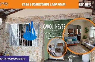 Casa 2 dormitorios lado praia financiamento bancario praia grande