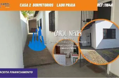 Casa 2 dormitorios lado praia financiamento bancario itanhaem
