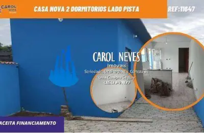 Casa nova 2 dormitorios lado pista contrato de compra e venda itanhaem