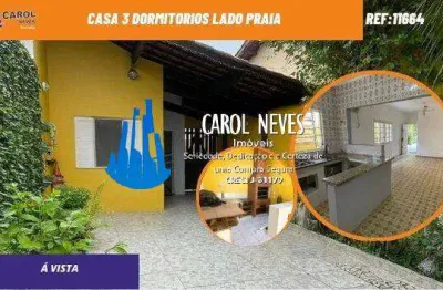 Casa 3 dormitorios lado praia a vista florida mirim mongagua