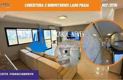 Cobertura 2 dormitorios suite piscina churrasqueira financiamento mongagua