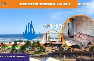 Apartamento 1 dormitorio lado praia plataforma financiamento mongagua