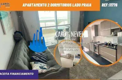Apartamento 2 dormitorios frente mar financiamento bancario mongagua