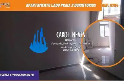 Apartamento lado praia 2 dormitorios aceita financiamento praia grande