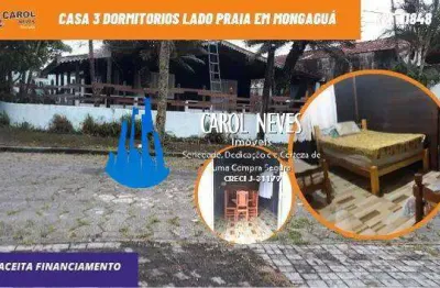 Casa 3 dormitorios 1 suite lado praia a vista mongagua