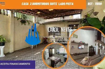 Casa 2 dormitorios suite lado pista financiamento bancario mongagua