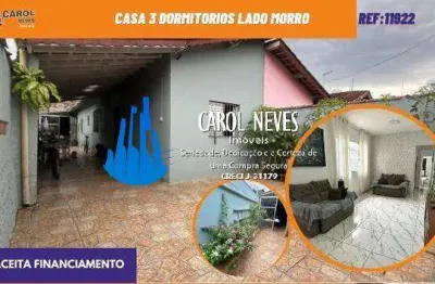 Casa 3 dormitorios lado morro financiamento bancario mongagua
